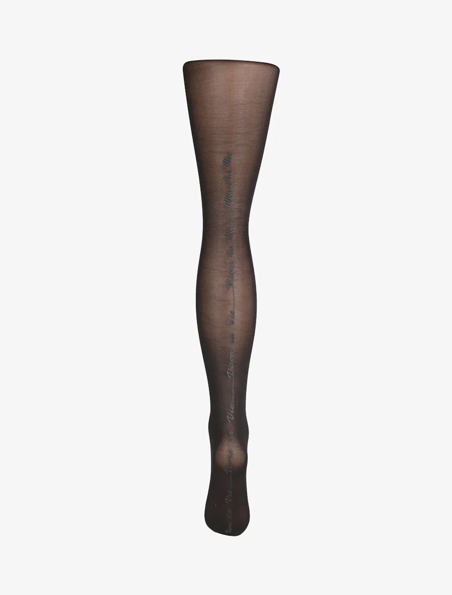 Flockpanty met voile aan de achterkant - Zwart - Image 2
