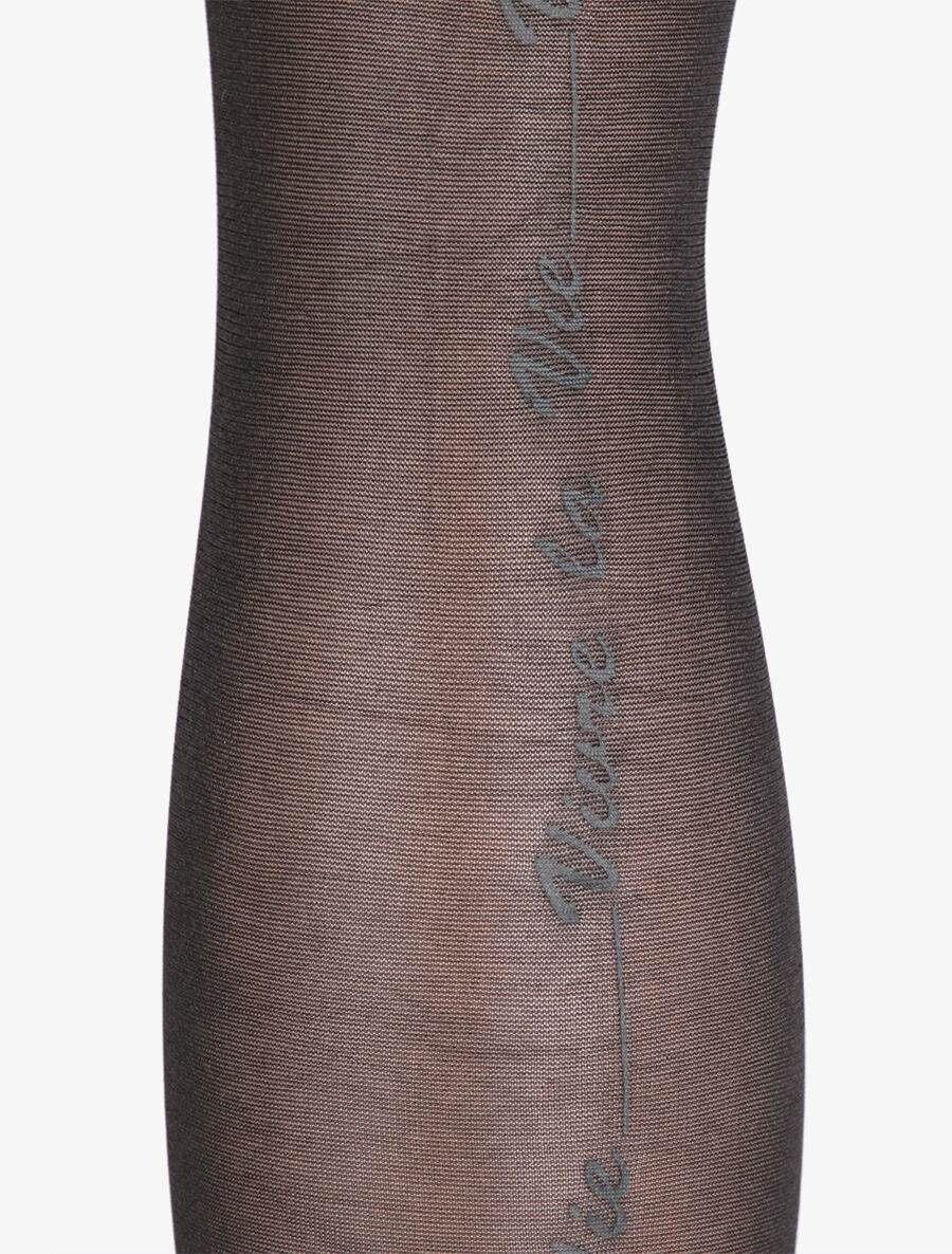 Flockpanty met voile aan de achterkant - Zwart - Image 3
