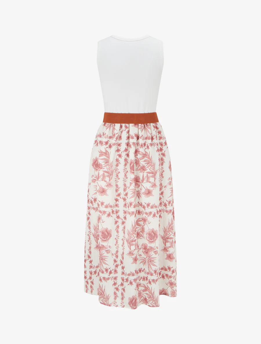 Floral bedrukte jurk met zakken - Oudroze - Image 2