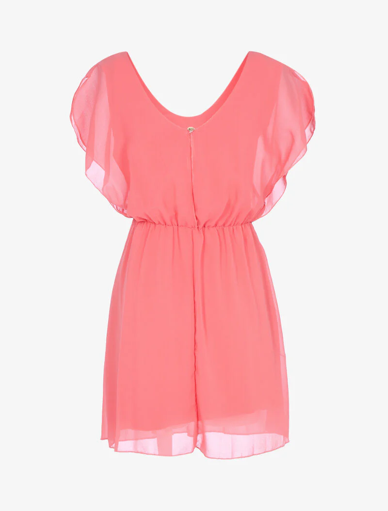 Zwierjurk in voile - roze - Image 2