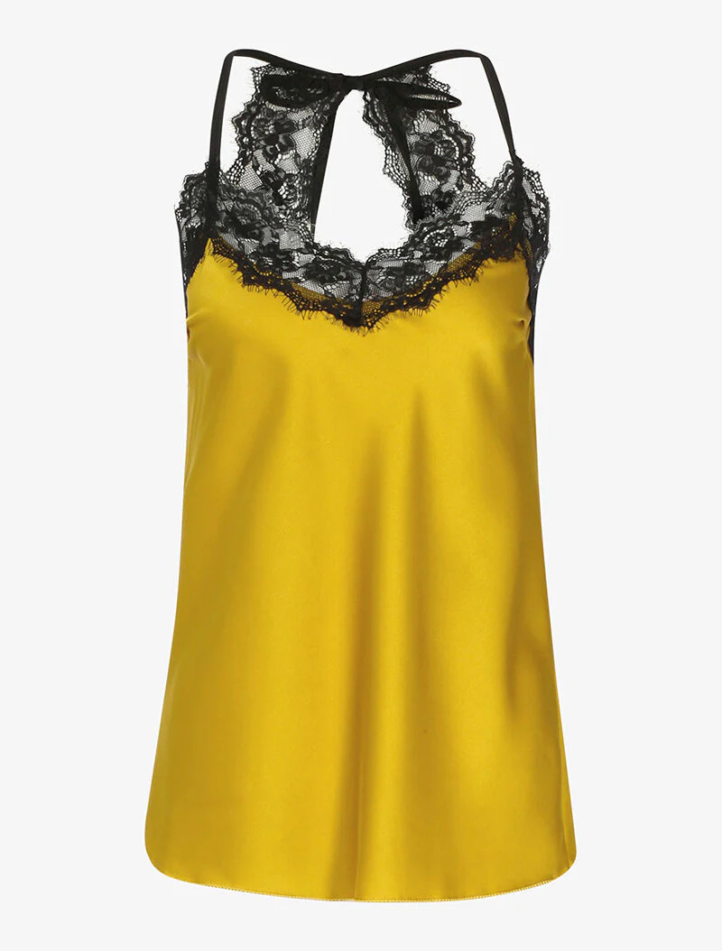 Racerback caraco - geel