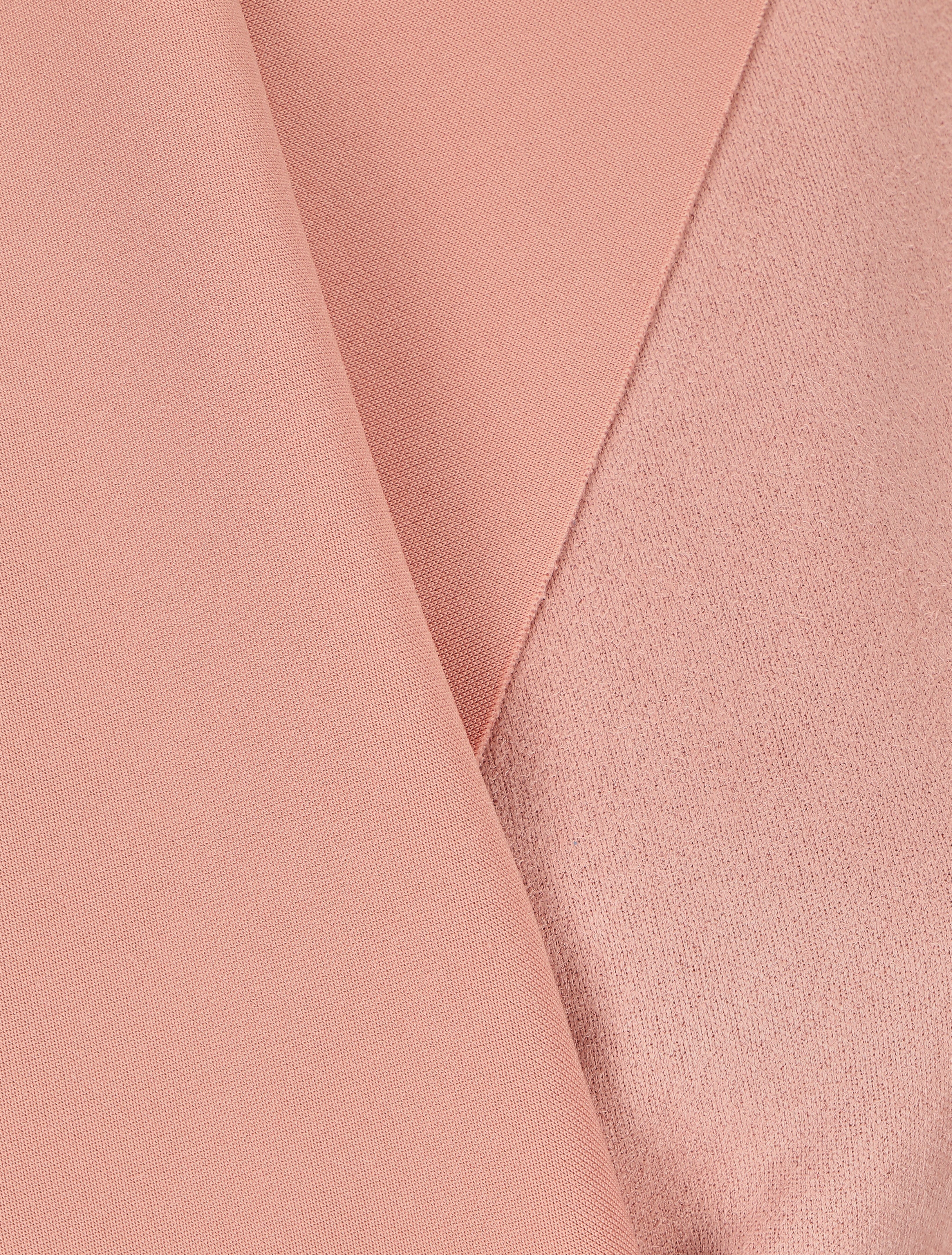 Gegooid suède vest - Roze - Image 3