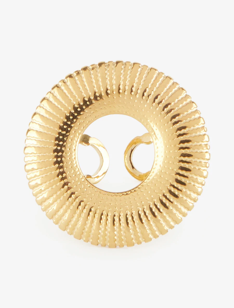 Gegraveerde medaillonring - Goud - Image 3