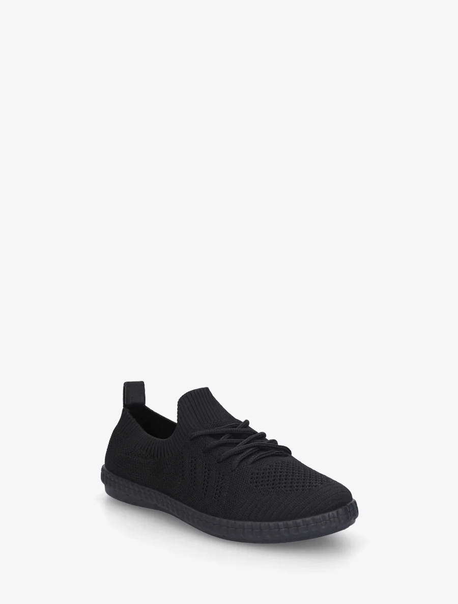 Gehaakte stoffen tennisschoenen - Zwart - Image 2