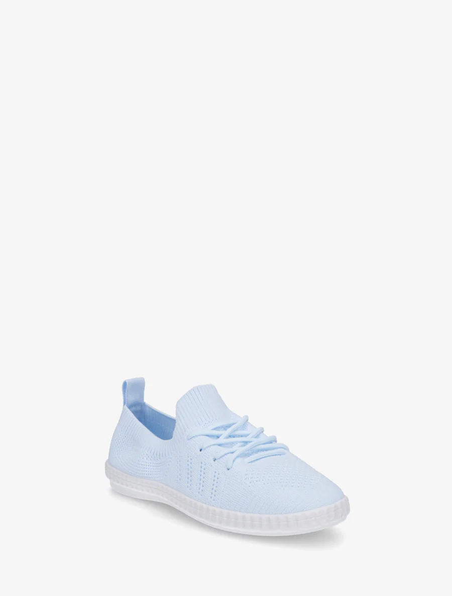 Gehaakte stoffen tennisschoenen - Lichtblauw - Image 2