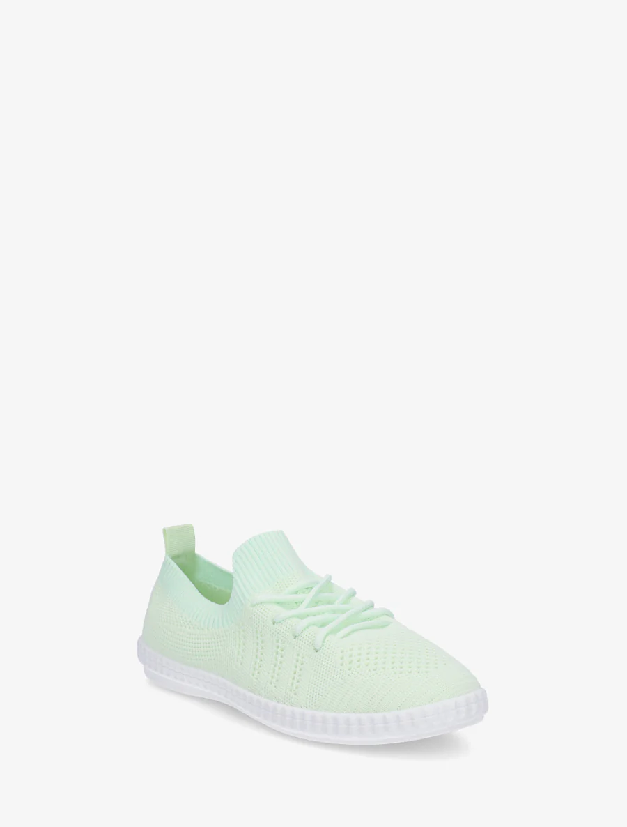 Gehaakte stoffen tennisschoenen - Lichtgroen - Image 2