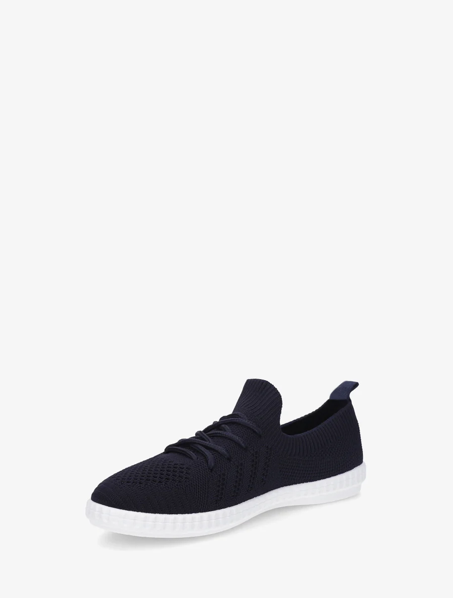 Gehaakte stoffen tennisschoenen - Nachtblauw - Image 3
