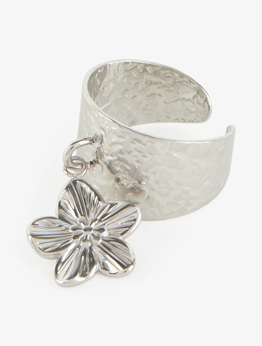 Gehamerde ring met bloemenbedel - Geld - Image 3