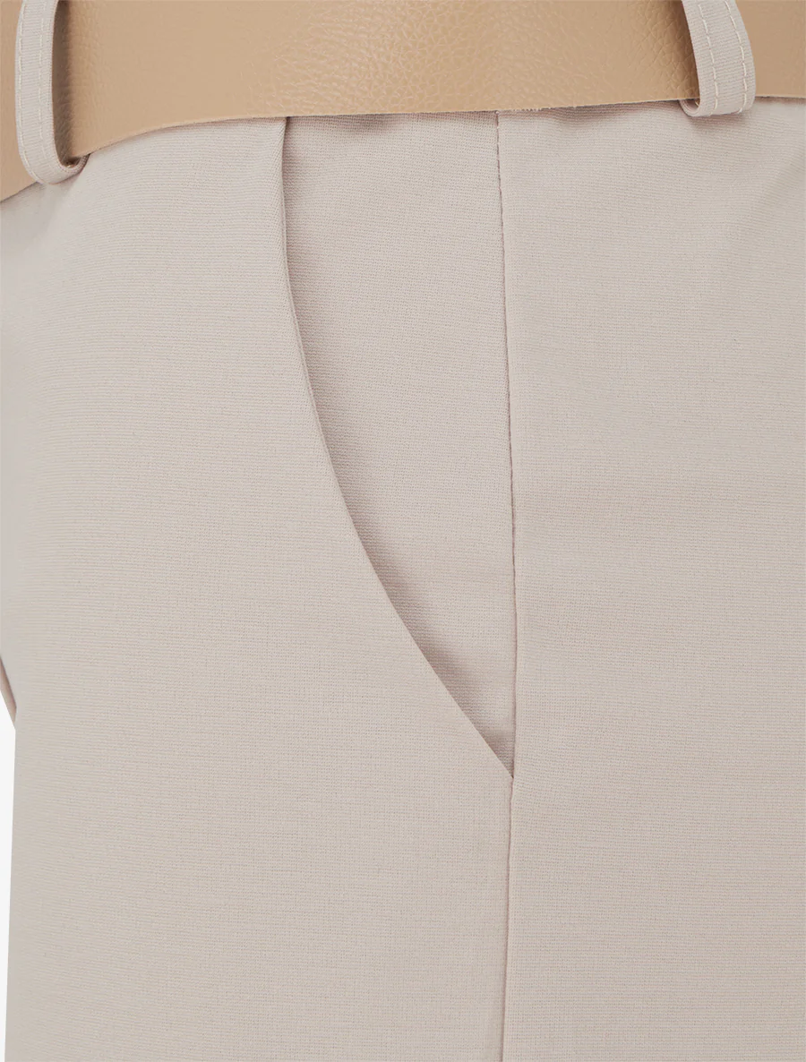 Geknoopte korte broek met omslagboord - Mol - Image 3