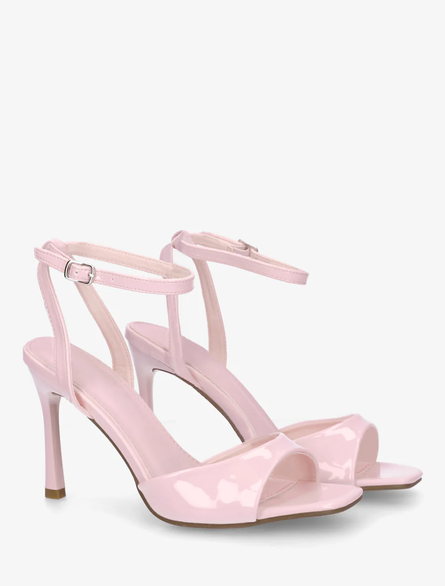 Gelakte naaldhaksandalen - Roos - Image 4