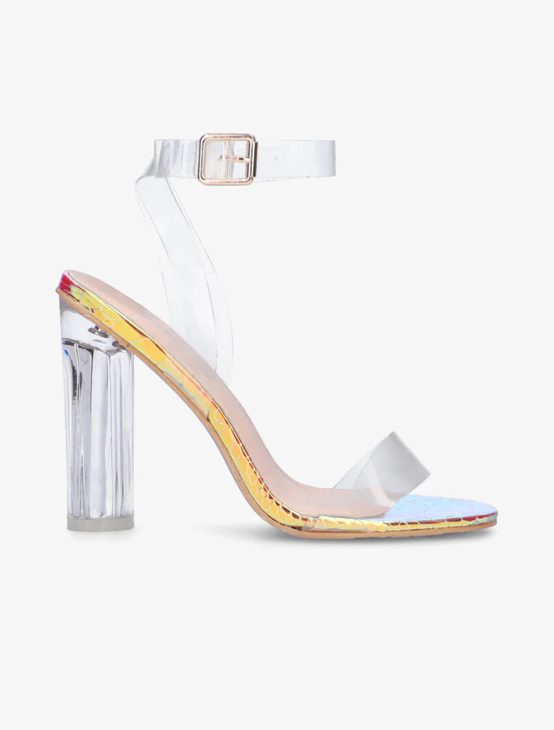 Gelakte sandalen met plexi-details - multicolor - Image 2