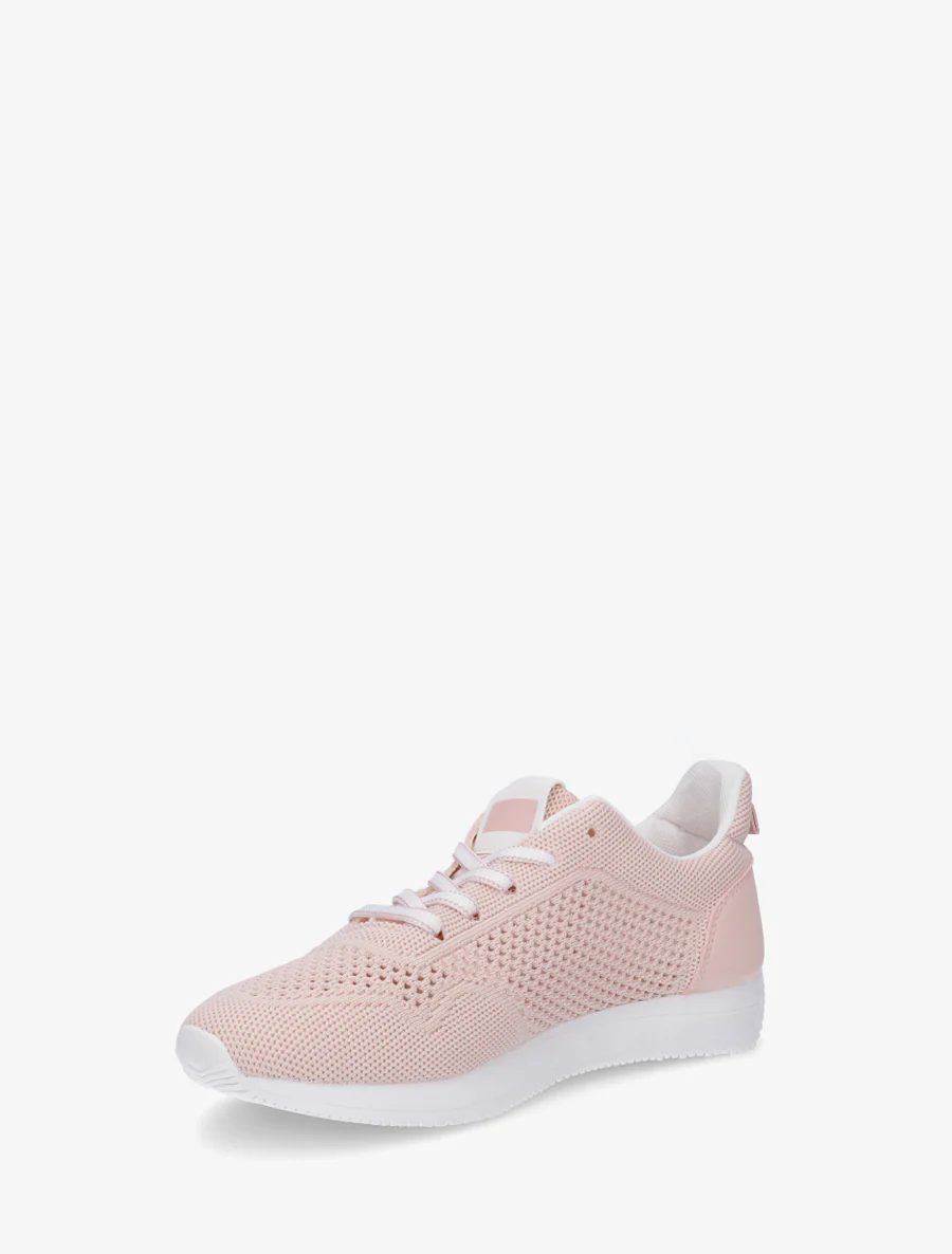 Geperforeerde stoffen sneakers - Roos - Image 3