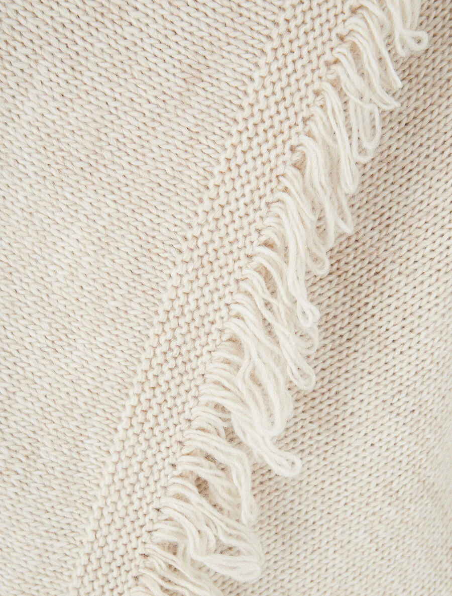 Gerafeld asymmetrisch gilet - beige - Image 3