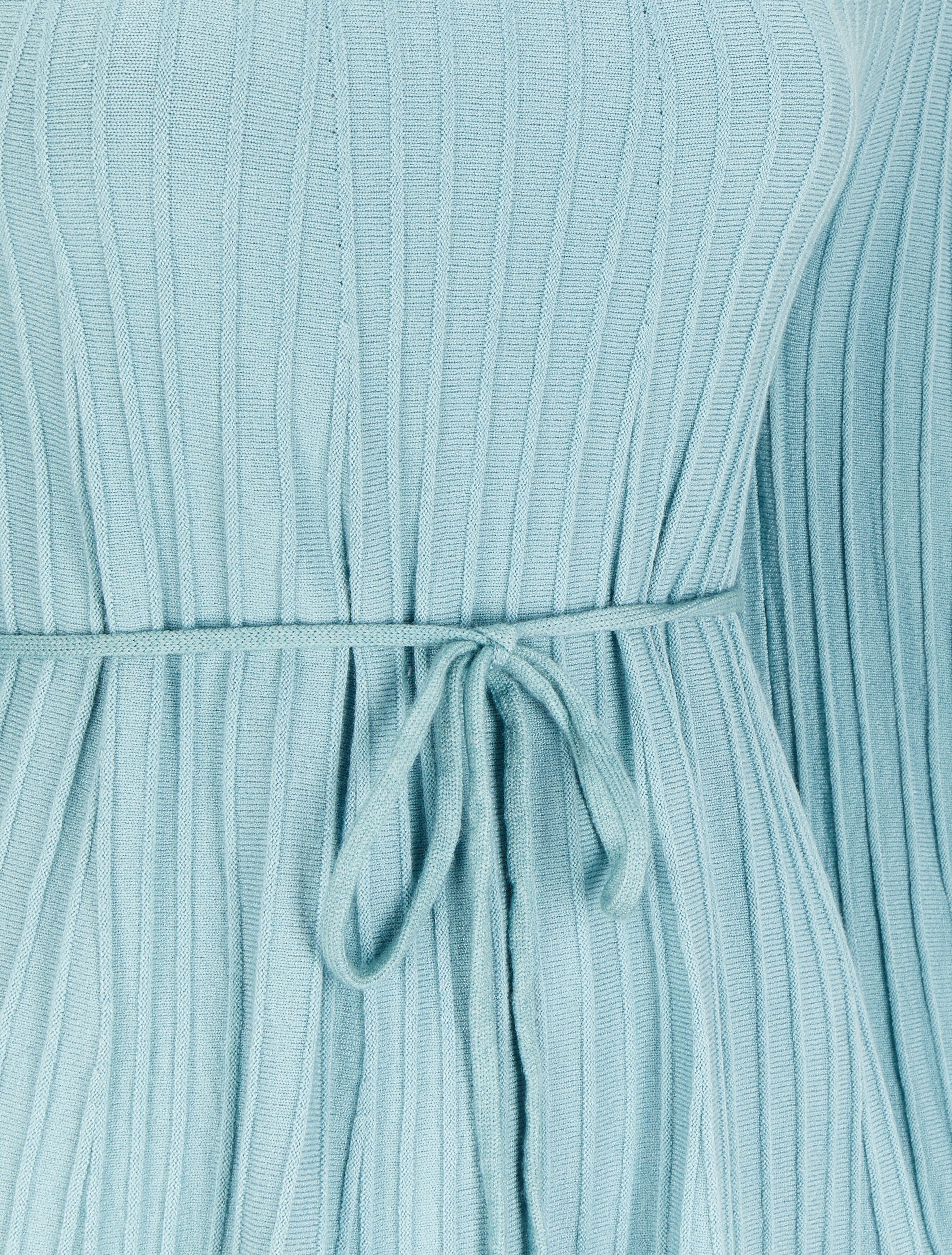 Geribde effen tuniek - Blauw - Image 3