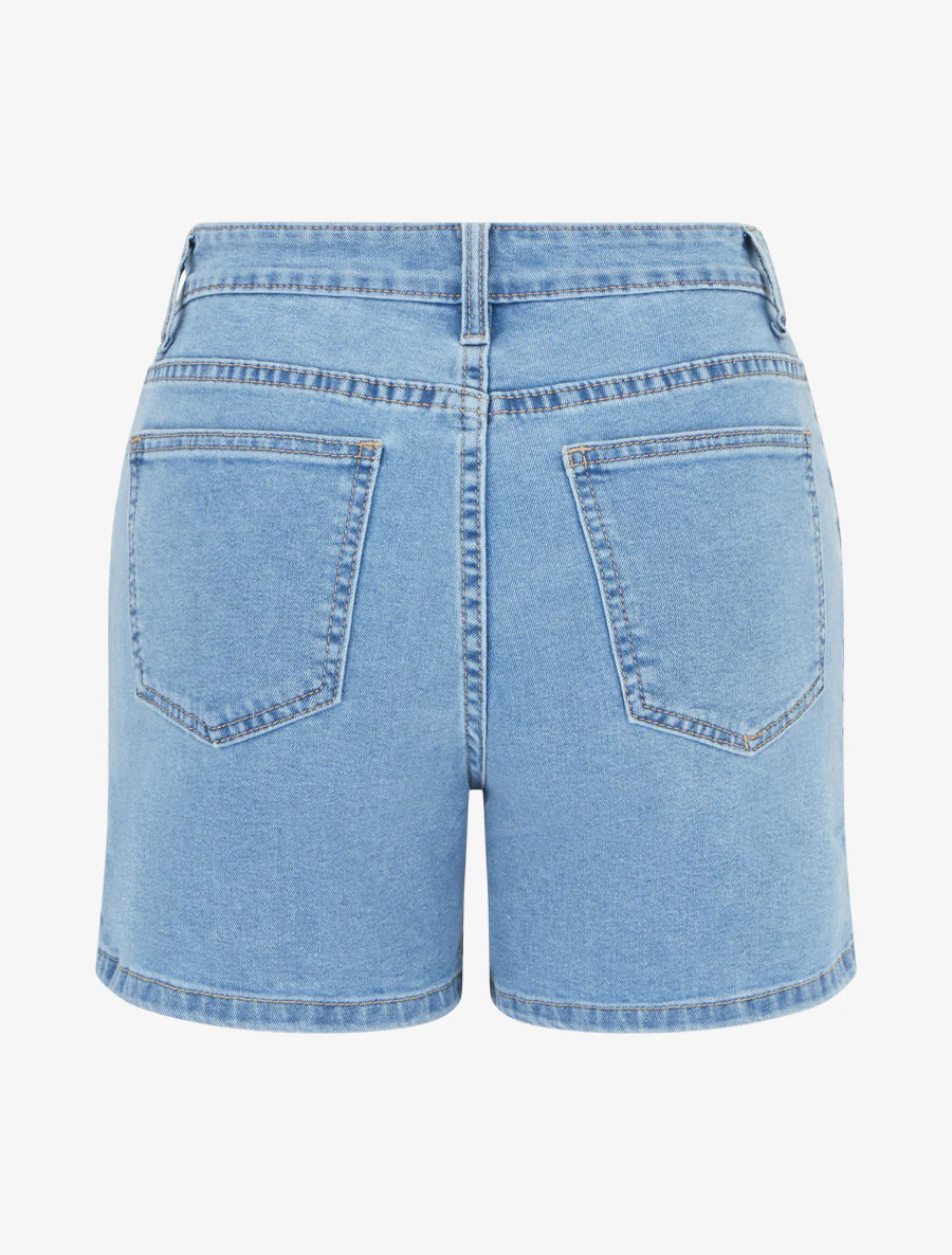 Gescheurde spijkershort - Blauw - Image 2