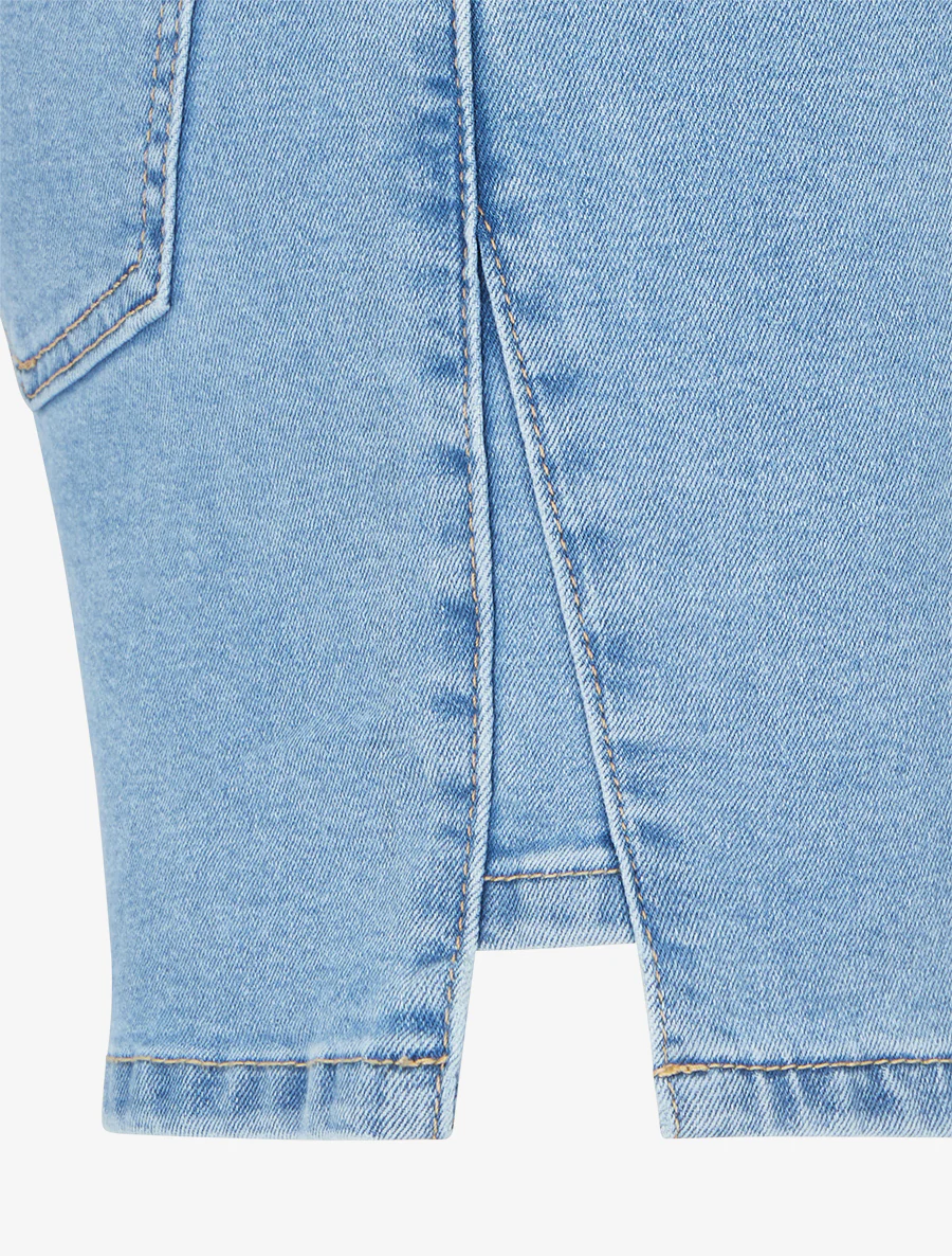 Gescheurde spijkershort - Blauw - Image 3