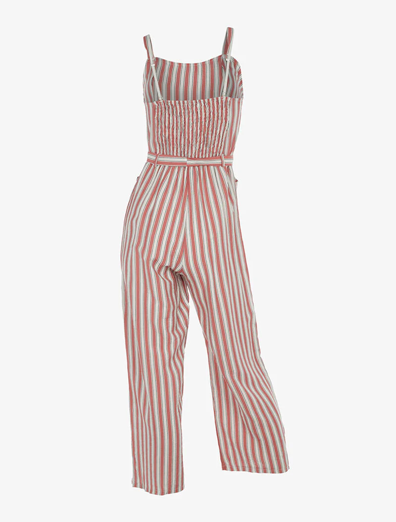 Gestreepte flare combinatie - roze - Image 2