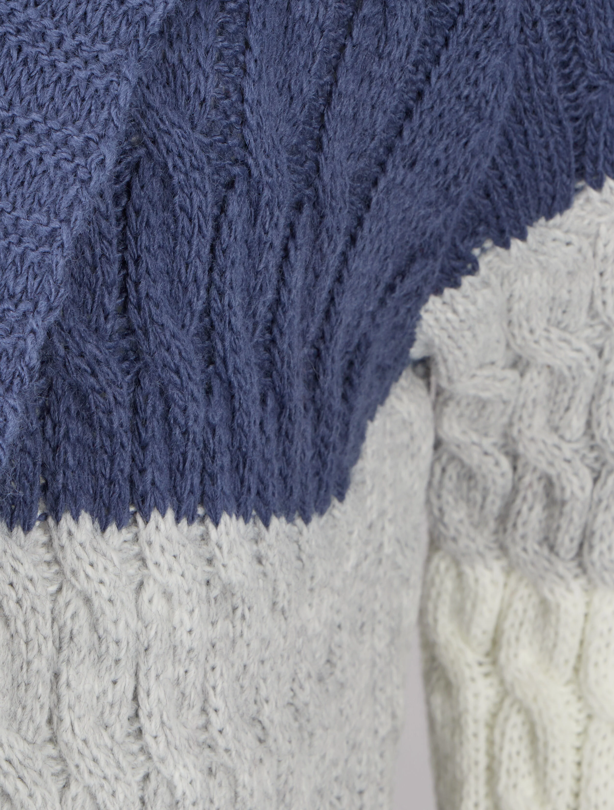 Gestreepte hoodie - Blauw denim - Image 3