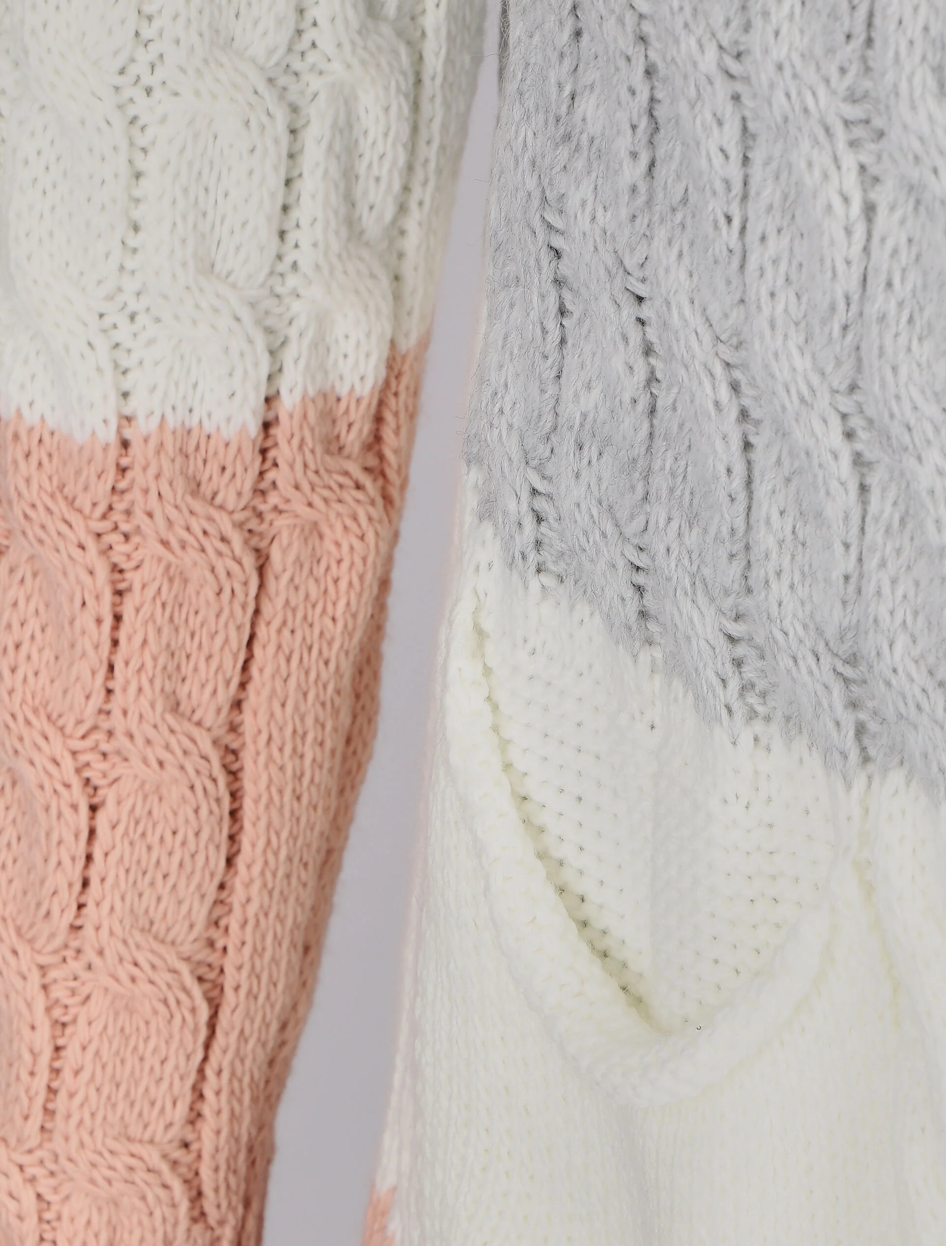 Gestreepte hoodie - Roze - Image 3