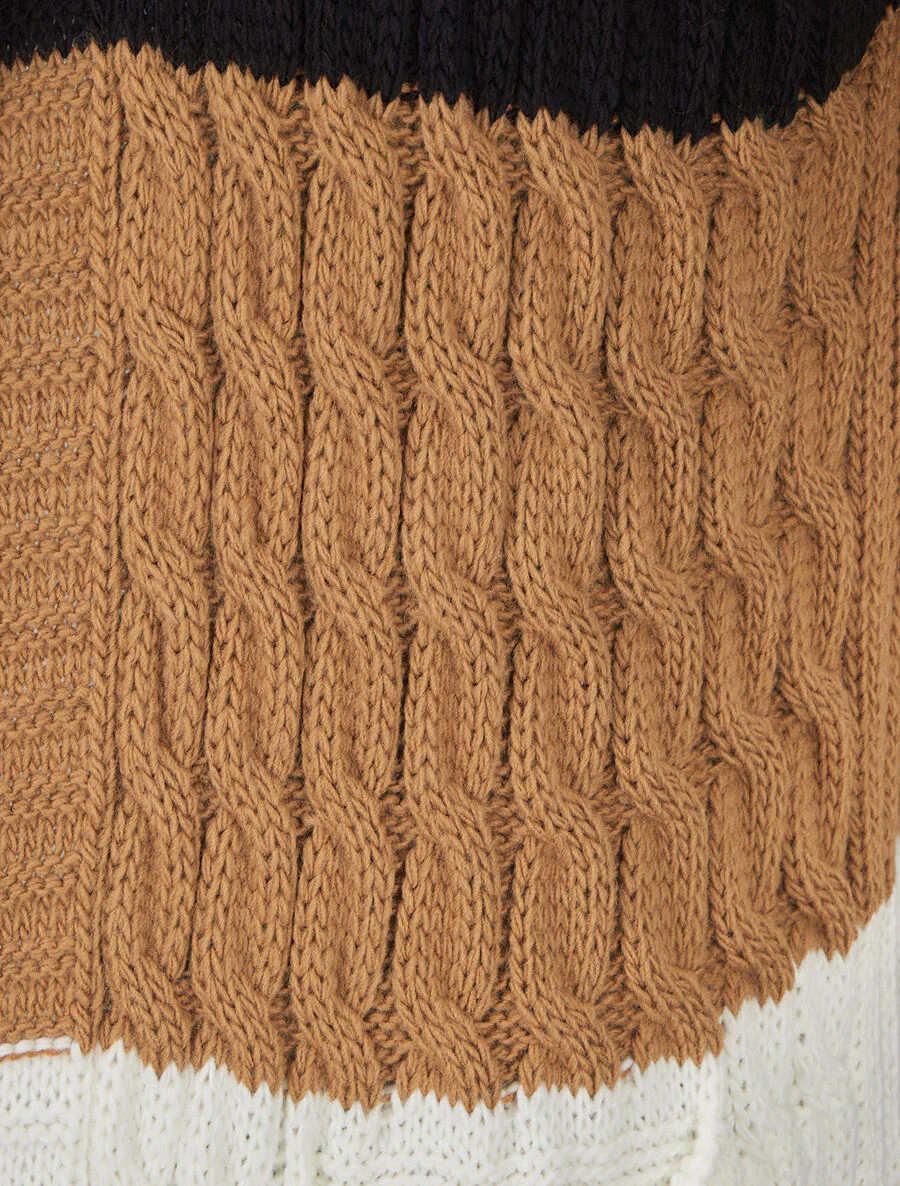 Gestreepte hoodie - Zwart - Image 3