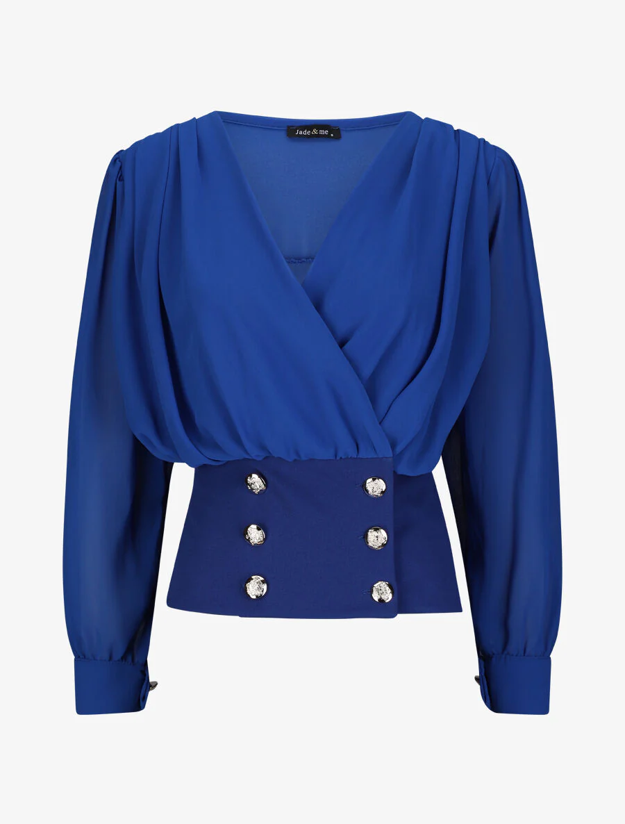 Gestyled knoopvrije coltrui - Kobaltblauw