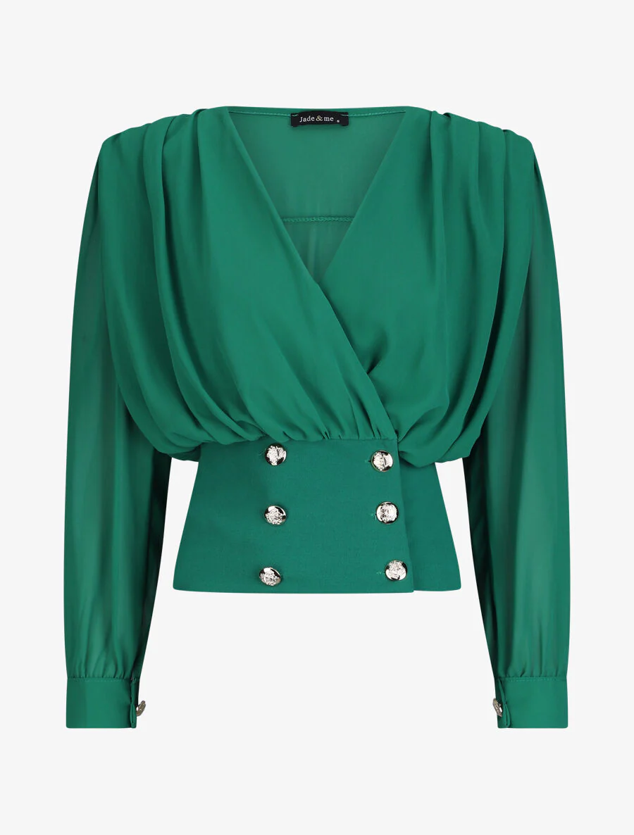 Gestyled knoopvrije coltrui - Groen