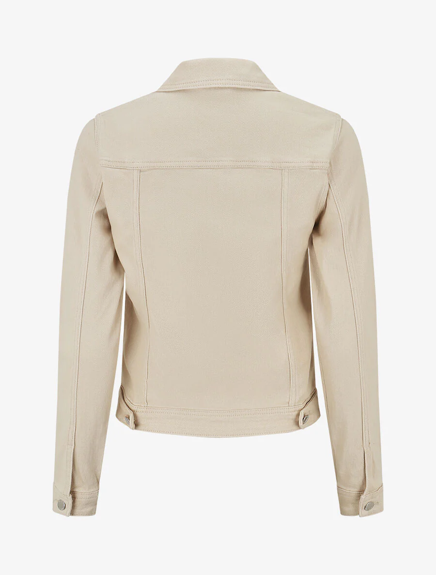 Getailleerd spijkerjasje - Beige - Image 2