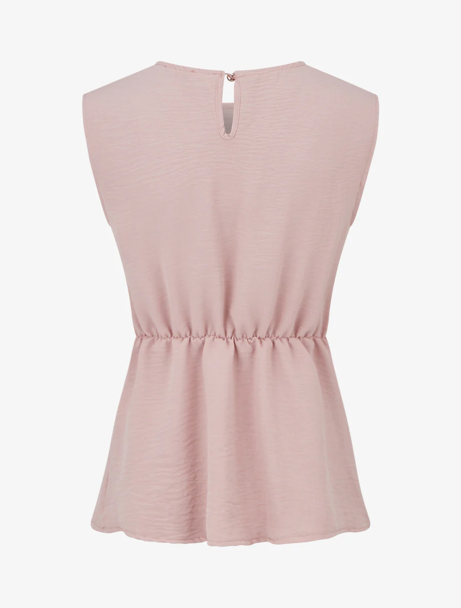 Getailleerd top met decoratieve gesp - Roos - Image 2