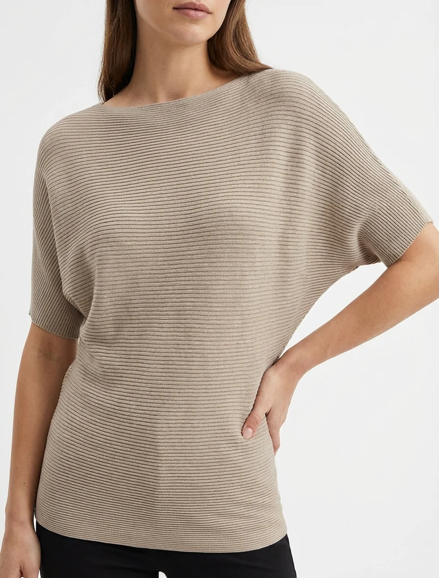 Getextureerde top met korte mouwen - Mol - Image 4