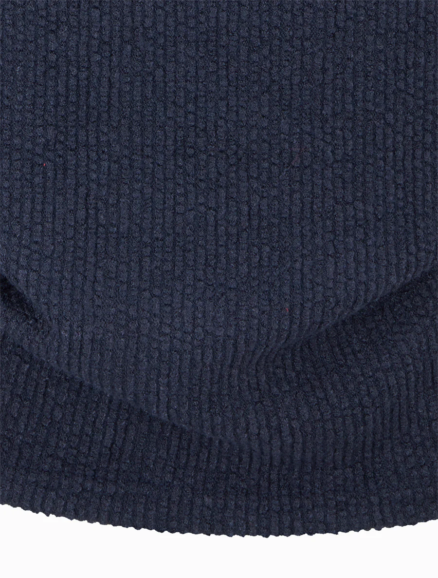 Getextureerde trui met lange mouwen - Marine - Image 3