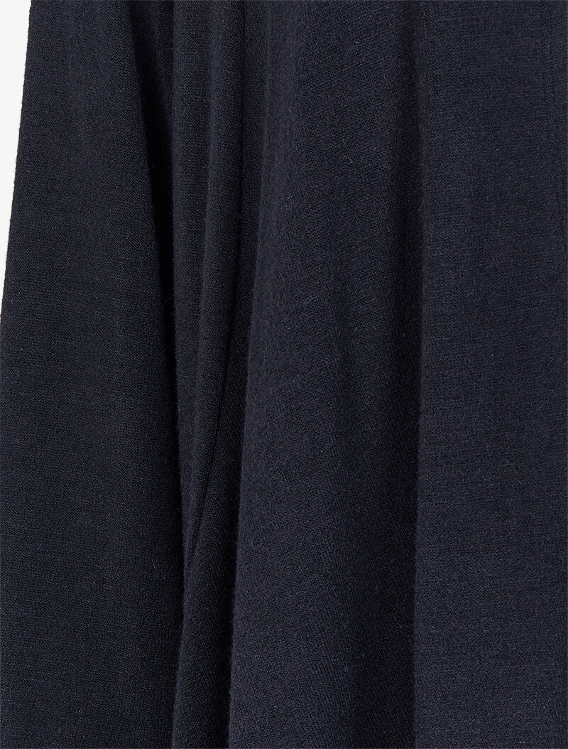 Shawl kraag vest met asymmetrische panden - Zwart - Image 3