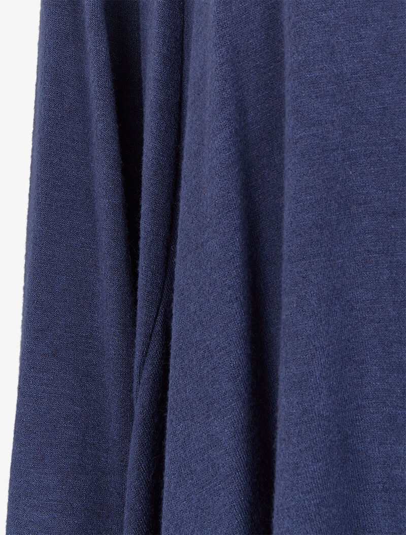 Shawl kraag vest met asymmetrische panden - Marineblauw - Image 3