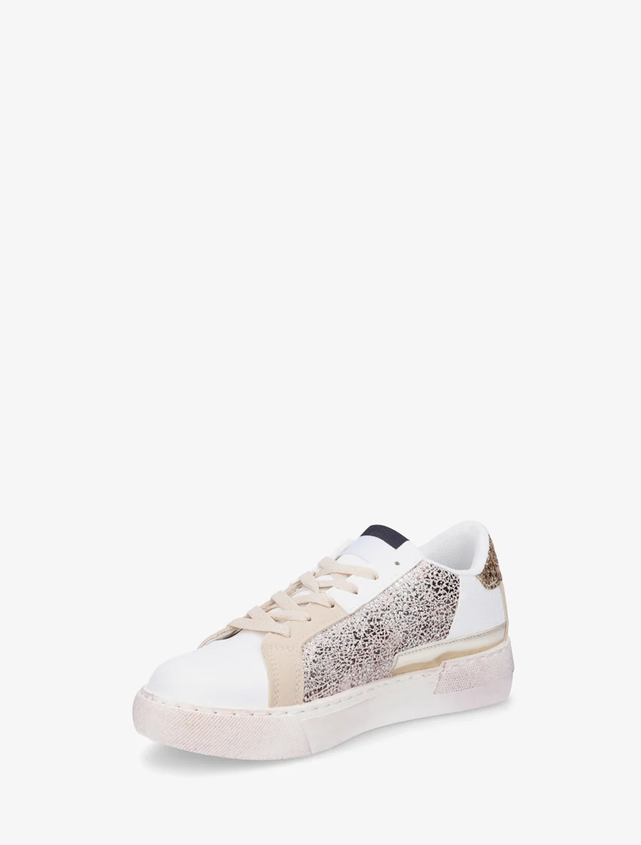 Glitter sneakers met iriserende ster - Goud - Image 3