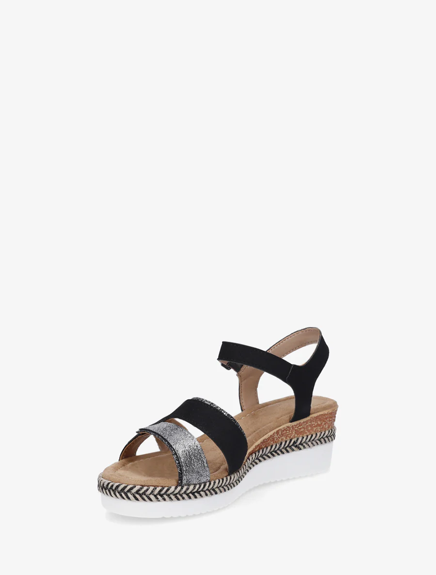 Glitterende fantasieband sleehaksandalen - Zwart - Image 3