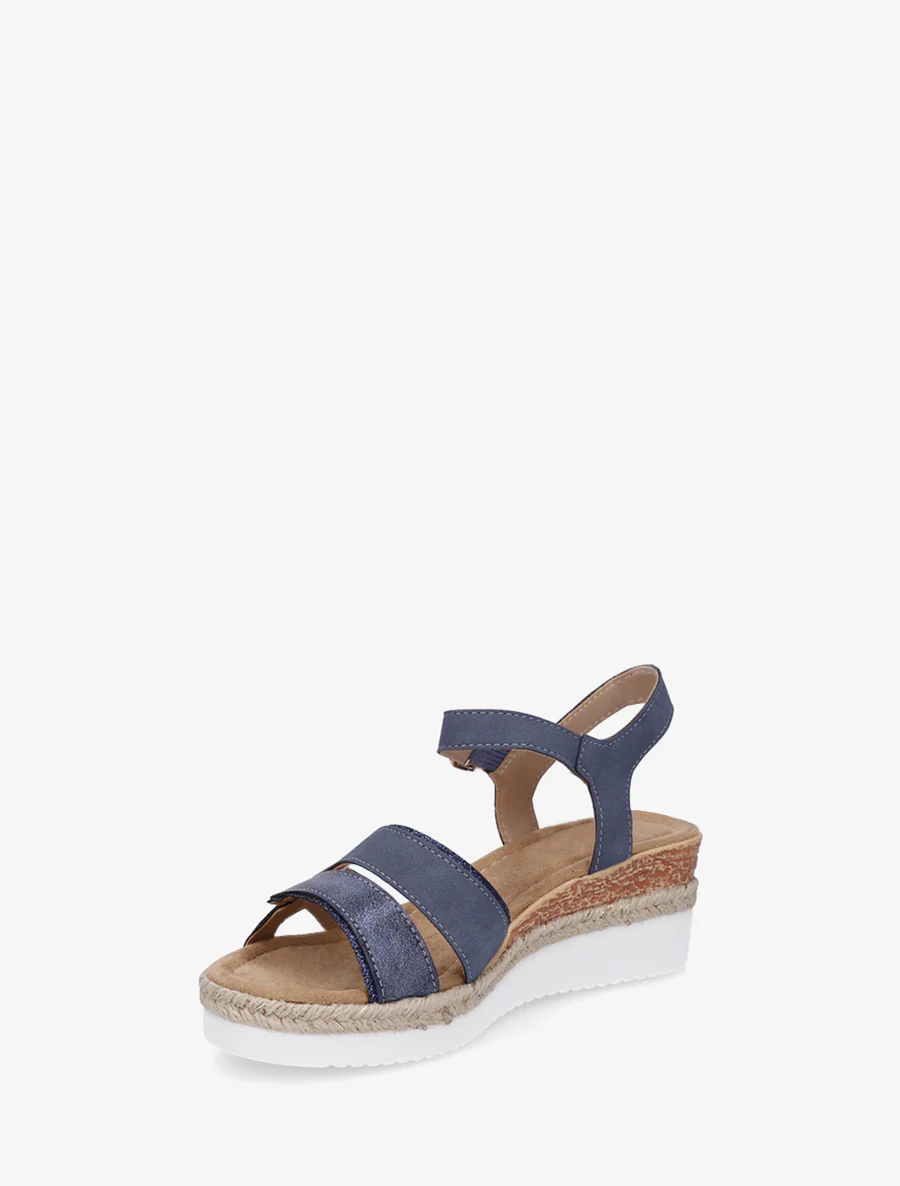 Glitterende fantasieband sleehaksandalen - Marine - Image 3