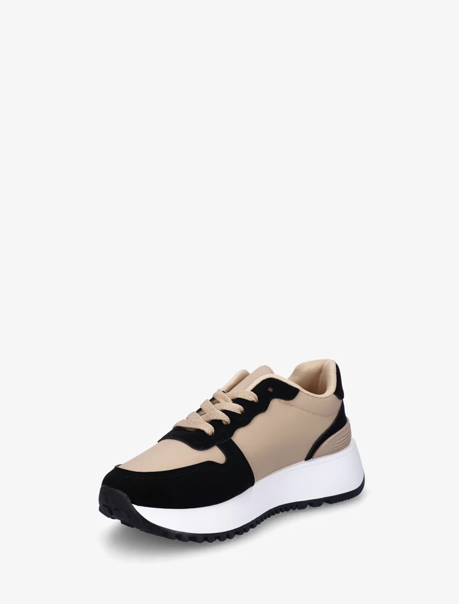 Grafische inzetstukken sneakers - Zwart - Image 3