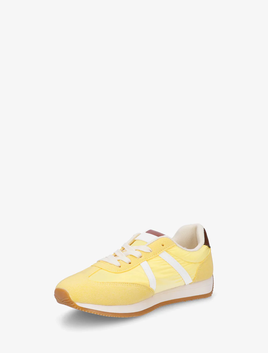 Grafische inzetstukken sneakers - Geel - Image 3