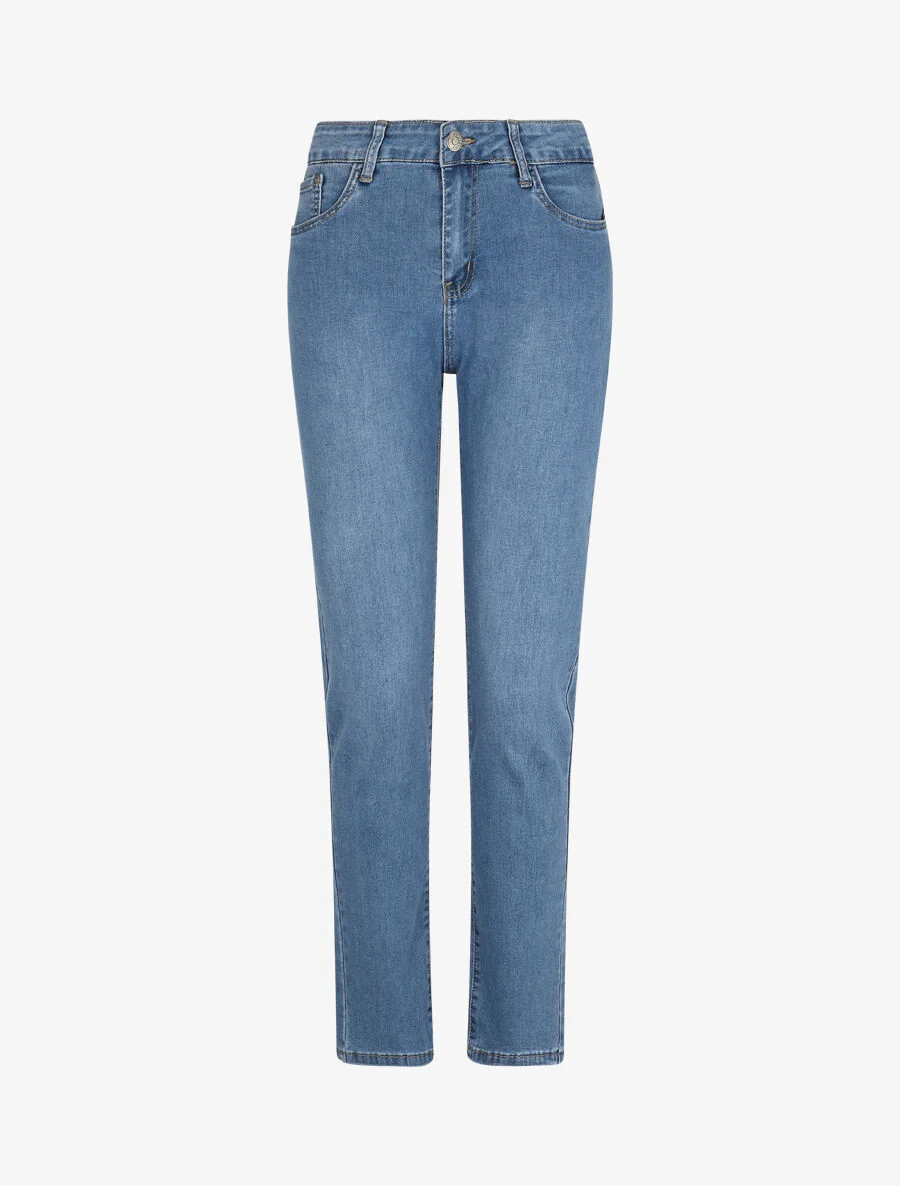 Grote maat jeans. recht model - lichtblauw