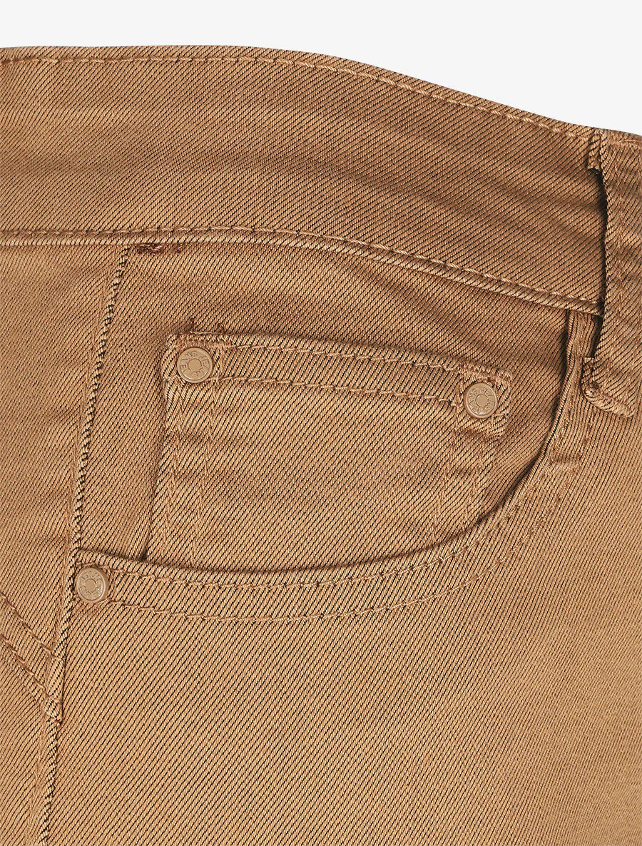 Grote maat push-up skinny jeans - Kameel - Image 3