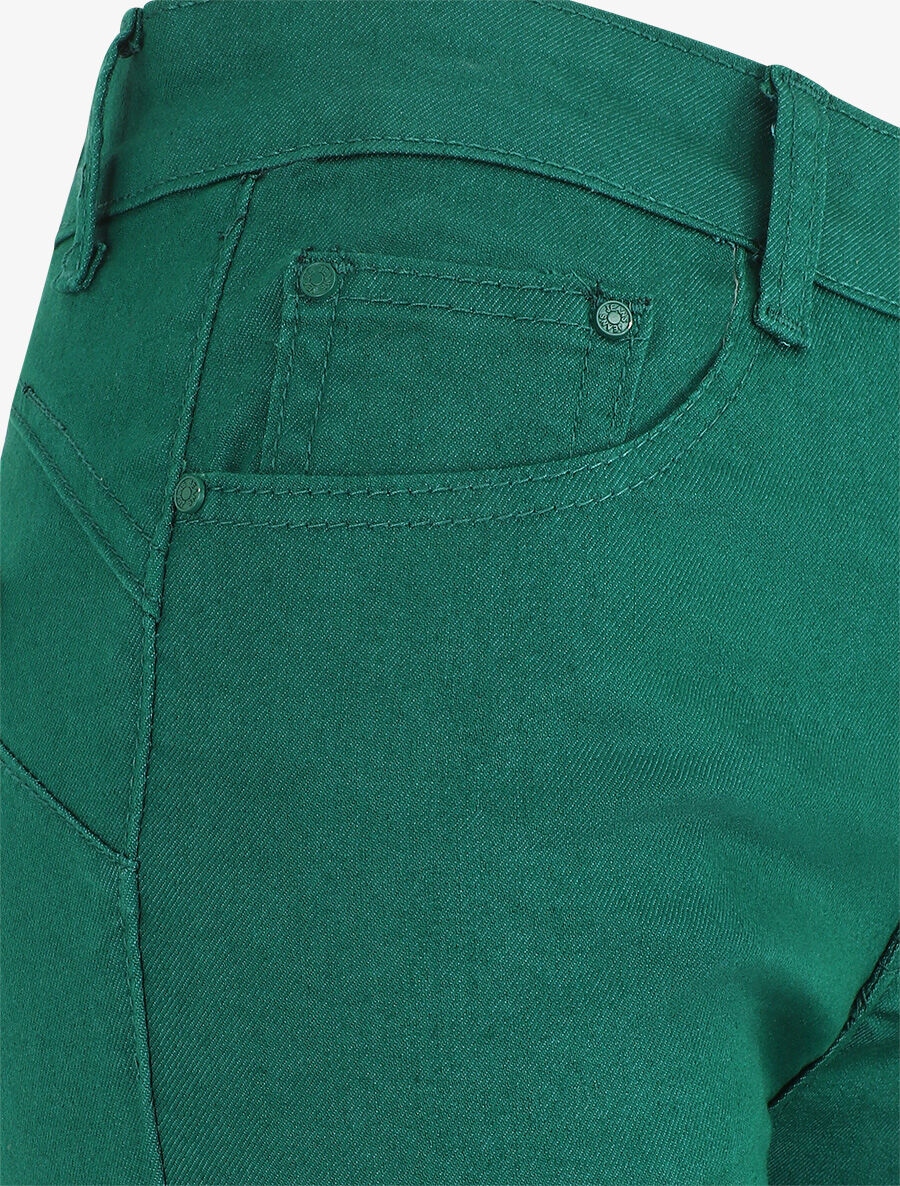 Grote maat push-up skinny jeans - groen - Image 3
