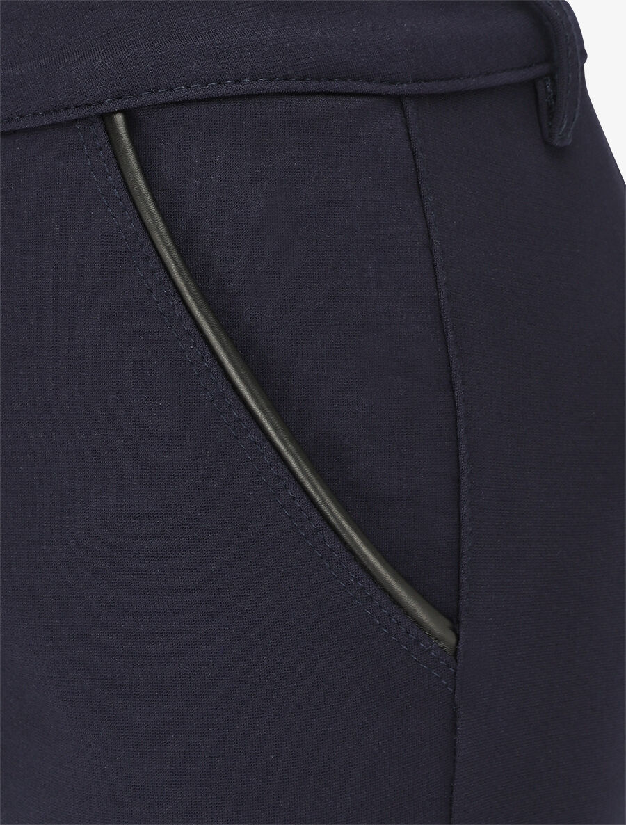 Grote maat slim-fit stretch broek - Donkerblauw - Image 3