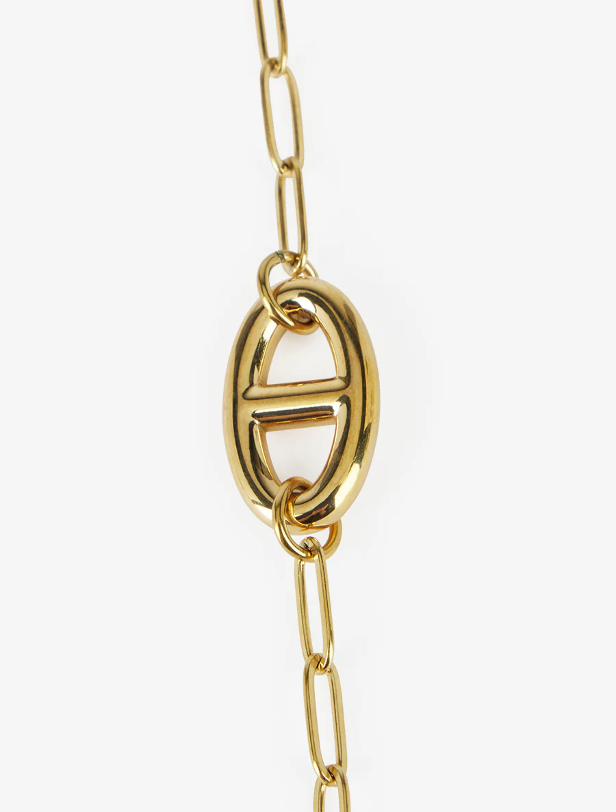 Grove schakelketting en ankerketting. - Goud - Image 3