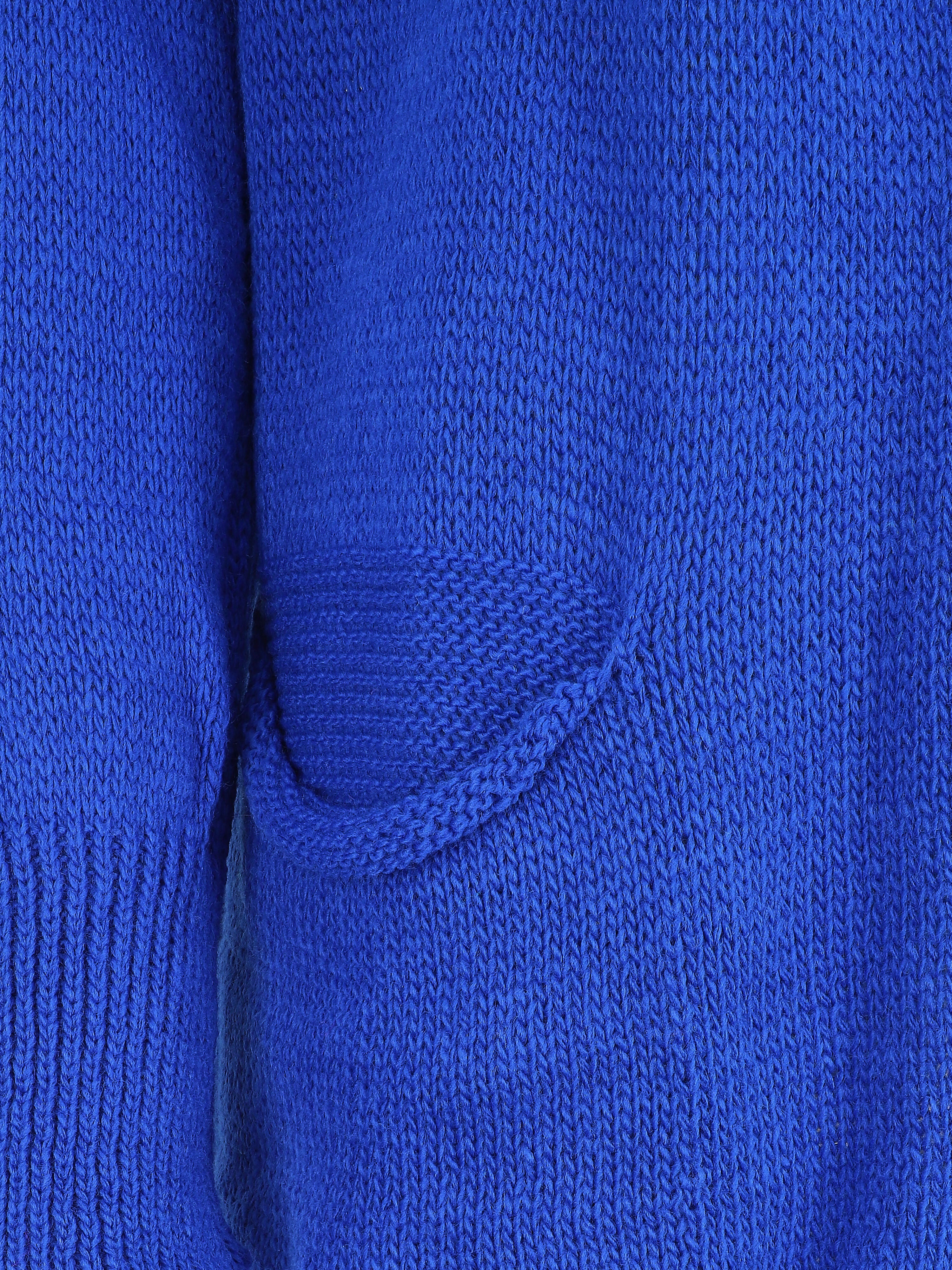 Halflang vest met capuchon - koningsblauw - Image 3