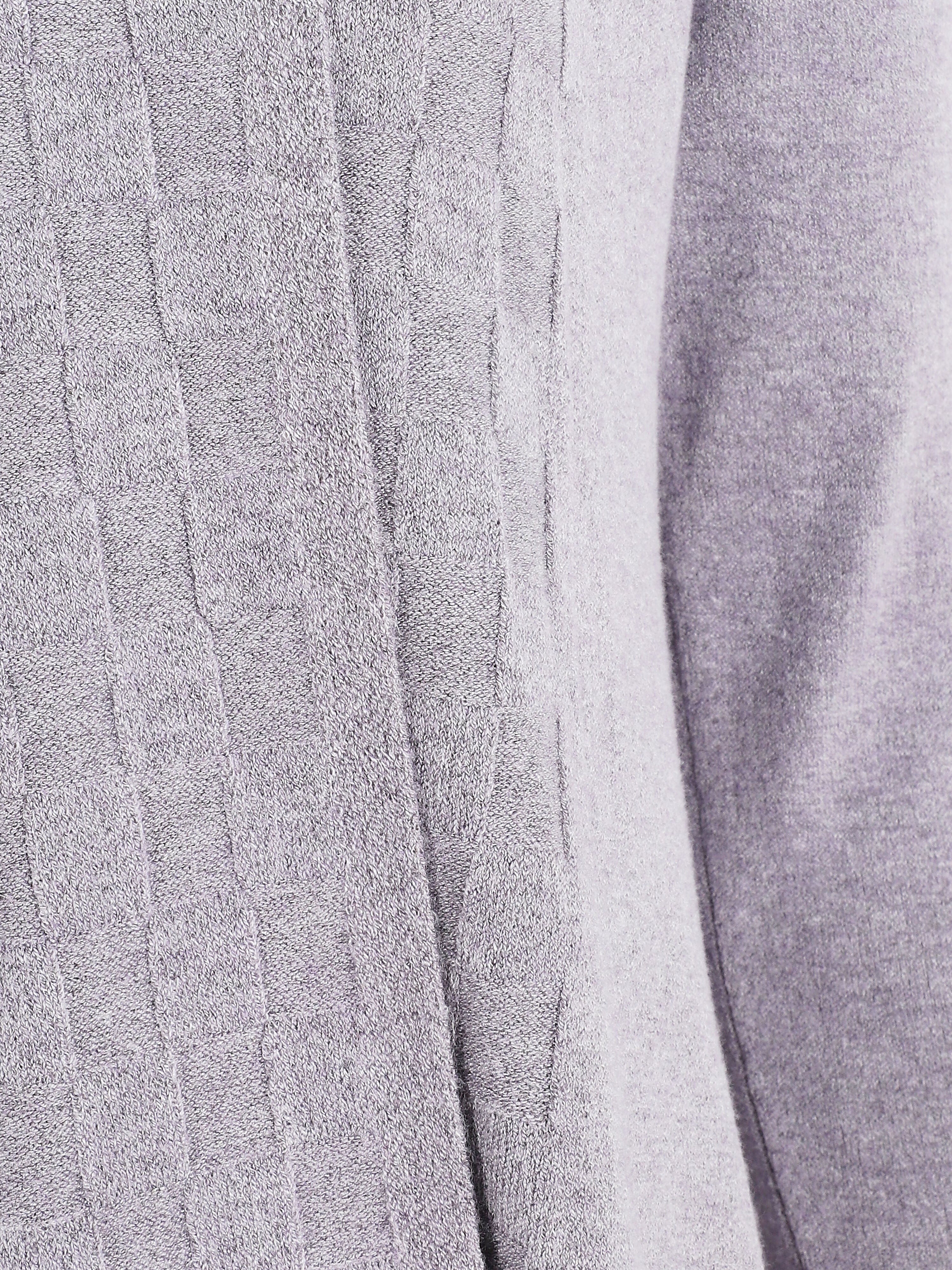 Halflang vest met sjaalkraag - Lichtgrijs - Image 3