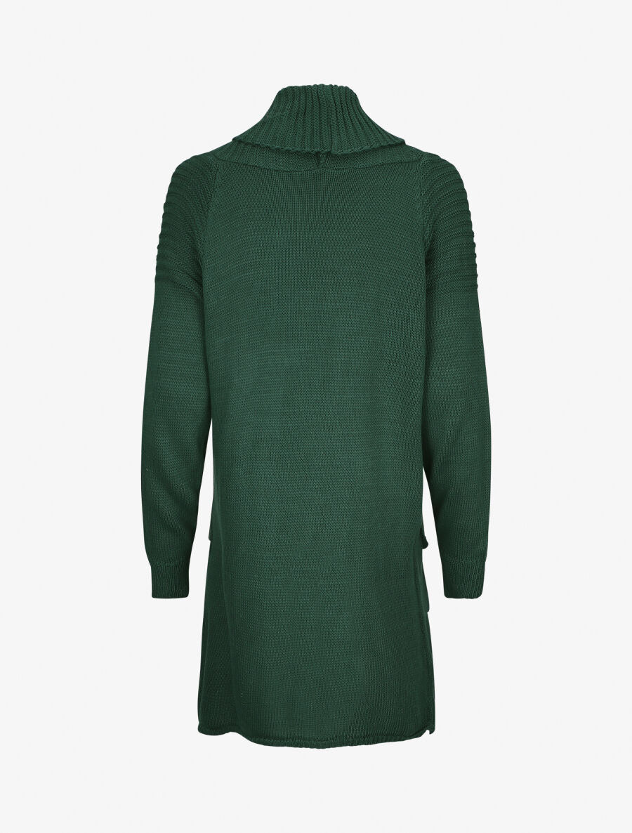 Halflange colshawlvest - Flessengroen - Image 2