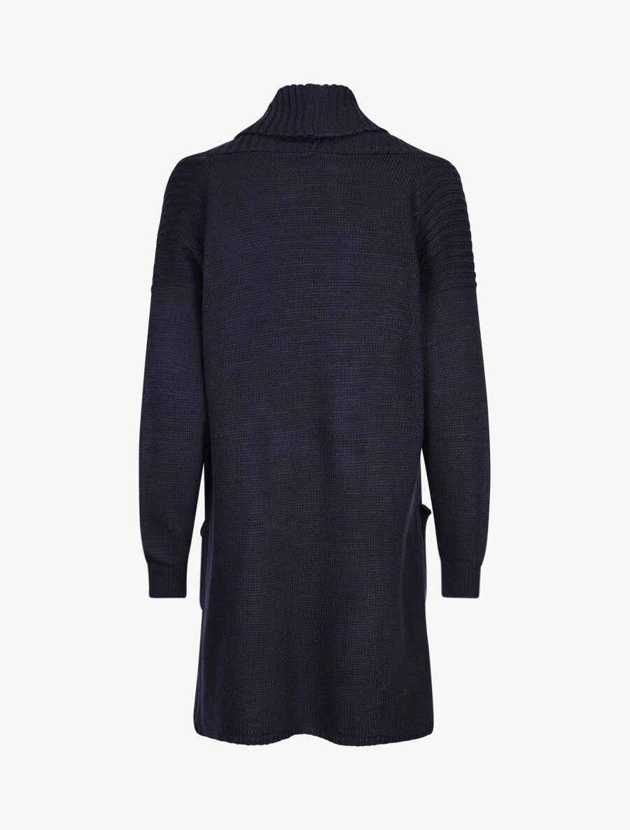 Halflange colshawlvest - Marine - Image 2