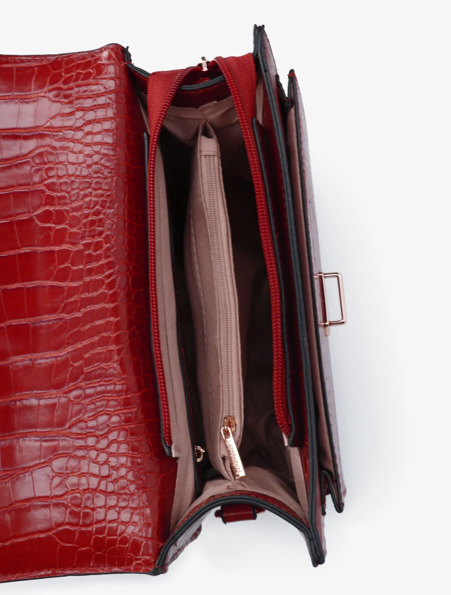 Handtas Leo - Rood - Image 4