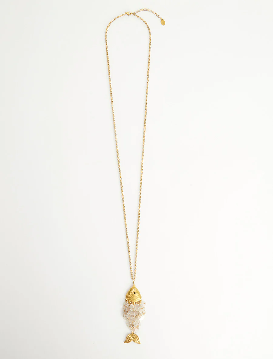 Hanger met visvormige hanger - Beige - Image 2