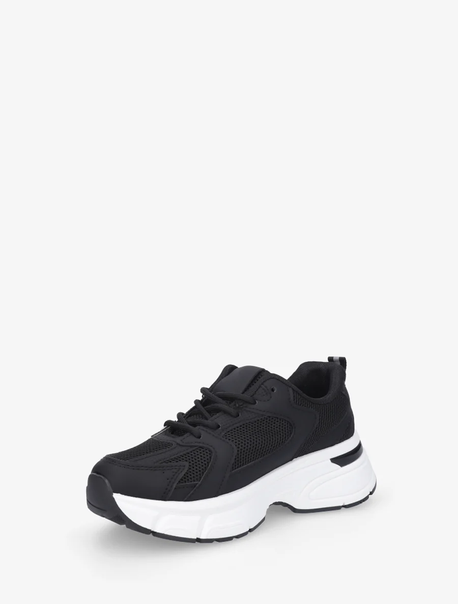 Hardloopschoenen van canvas stijl - Zwart - Image 3