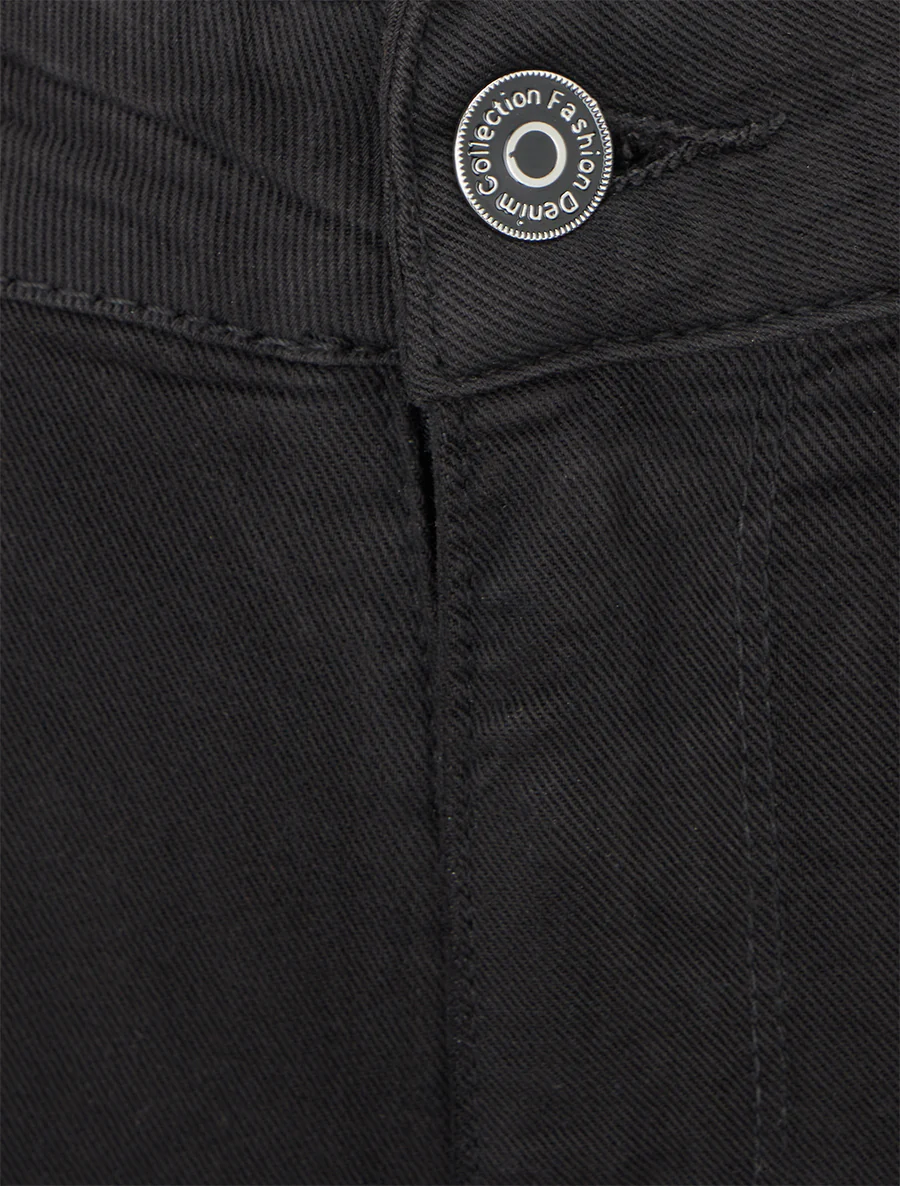 High-waisted push-up skinny jeans - Zwart - Image 3